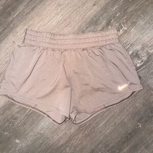 Nike Women's Athletic Shorts in Light Tan